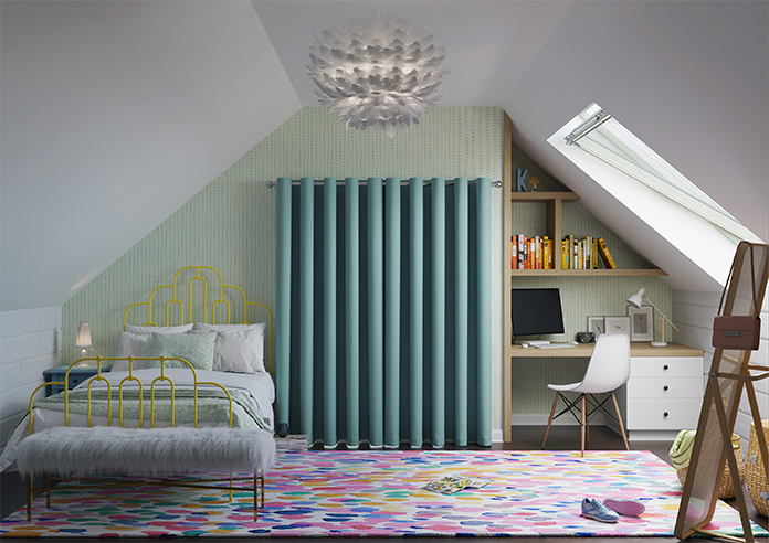 Oslo, Peacock - Made to Measure Curtains - Image 7